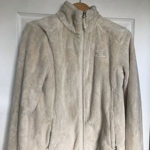 The North Face fleece jacket, cream, size L